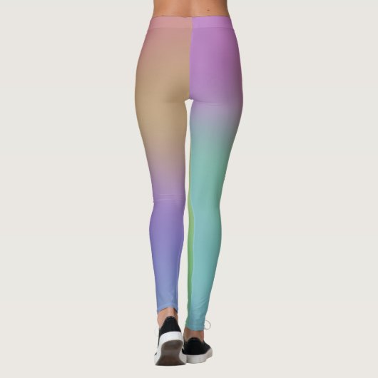 Bunny Rainbow Yoga Pants Leggings (Achterkant)