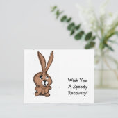 Bunny Recovery Card Briefkaart (Staand voorkant)