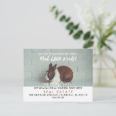 bunny referrals onroerend goed easter aankondigingskaart (Staand voorkant)