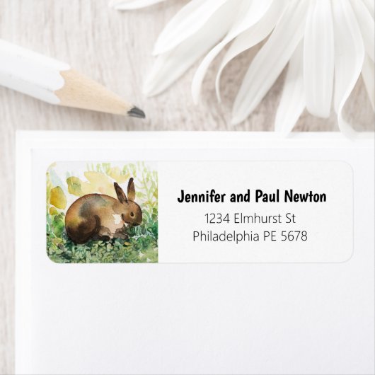 Bunny-retouradreslabel Etiket (Insitu)