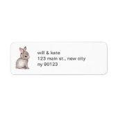Bunny Return Address Labels (Voorkant)