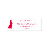 Bunny Return-adres Zelfinktende Stempel (Design)
