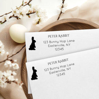 Bunny Return-adres Zelfinktende Stempel