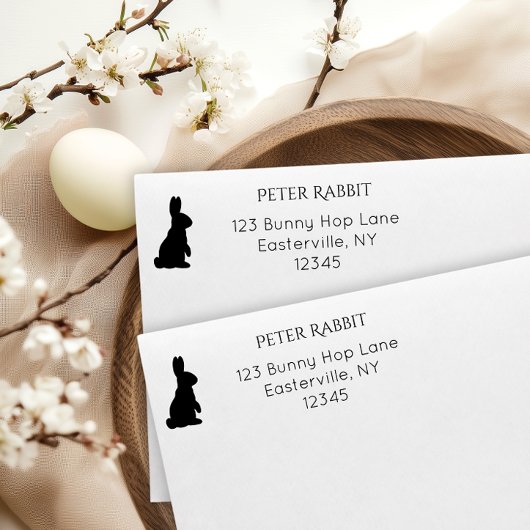 Bunny Return-adres Zelfinktende Stempel