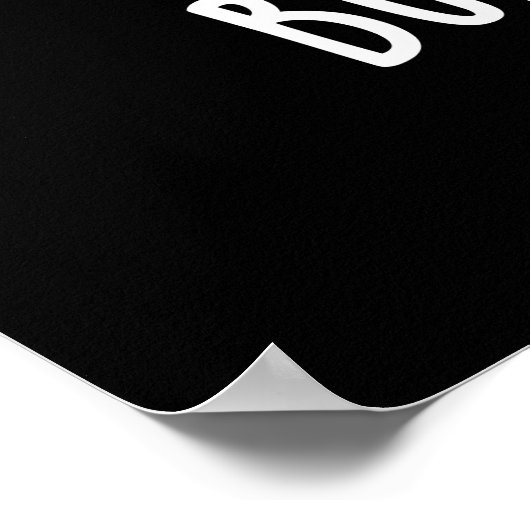 Bunny Ribbit Funny Rabbit Frog Pun Dark BG Poster (Hoek)