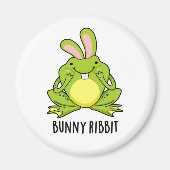 Bunny Ribbit Funny Rabbit Frog Pun Magneet (Voorkant)