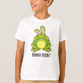 Bunny Ribbit Funny Rabbit Frog Pun T-shirt (Voorkant)