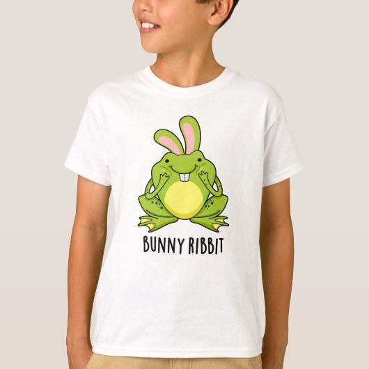 Bunny Ribbit Funny Rabbit Frog Pun T-shirt (Voorkant)