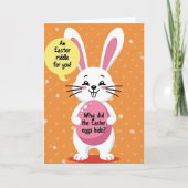Bunny Riddle Fun Spring Card Kaart (Voorkant)