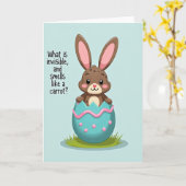 Bunny Riddle Springtime Card Kaart (Gele Bloem)