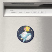 Bunny Riding A Whale Magneet (Insitu (Vaatwasser))