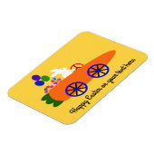 Bunny Riding Carrot Auto 2 Magnet Magneet (Linkerzijde)