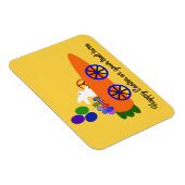 Bunny Riding Carrot Auto 3 Magnet Magneet (Rechterzijde)