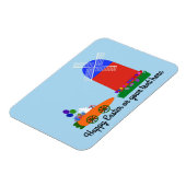 Bunny Riding Carrot Auto #4 Magnet Magneet (Linkerzijde)