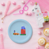 Bunny Riding Carrot Bord #4 Papier (Feest)