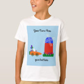 Bunny Riding Carrot Car #4 T-Shirt (Voorkant)