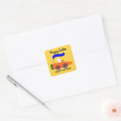 Bunny Riding Carrot Sticker #1-2 (Envelop)