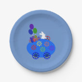 Bunny Riding Egg Bord #3 Papierpapier (Voorkant)