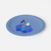 Bunny Riding Egg Car #2 Bord papier (Gekanteld)