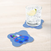 Bunny Riding Egg Onderzetter #2 Papier (Insitu)