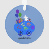 Bunny Riding Egg Ornament #3 (achterkant)