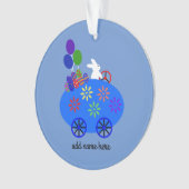 Bunny Riding Egg Ornament #3 (voorkant)