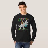 Bunny Riding Rex Easter Bunnysaurus Rex Pasen T-shirt (Voorkant volledig)