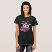 Bunny Riding Space Car Easter Egg Hunting Rabbit S T-shirt (Voorkant volledig)