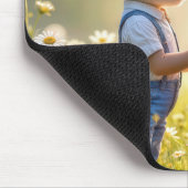 Bunny Romance in een Daisy Field Muismat (Hoek)