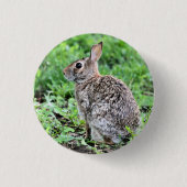 Bunny Ronde Button 3,2 Cm (Voorkant)