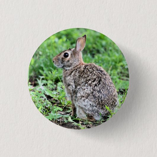 Bunny Ronde Button 3,2 Cm (Voorkant)