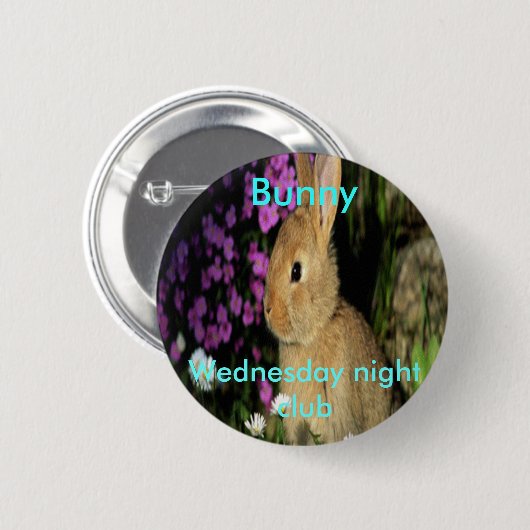 Bunny Ronde Button 5,7 Cm (Voorkant /achterkant)