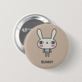 Bunny Ronde Button 5,7 Cm (Voorkant /achterkant)