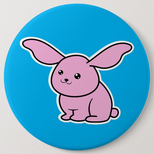 Bunny Ronde Button 6,0 Cm (Voorkant)