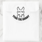 Bunny Round Sticker x 6 (Tas)