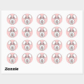 Bunny (roze) Stickers (Vel)