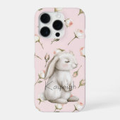 Bunny Rozen Floral iPhone Hoesje (Achterkant)