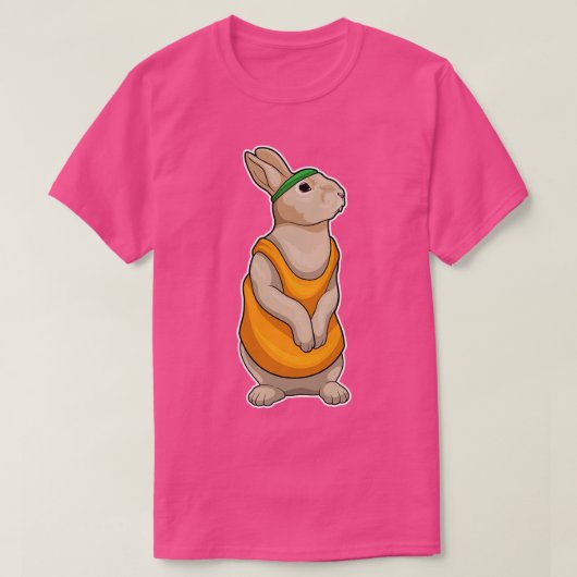 Bunny Running Fitness T-shirt (Design voorkant)