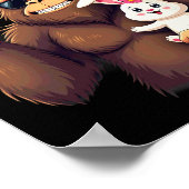 Bunny Sasquatch Bigfoot Zonnebril Pasen 1 Poster (Hoek)