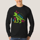 Bunny Saurus Dinosaur Hug Easter Eggs T Rex Easter T-shirt (Voorkant)