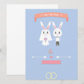 bunny save the date (Voorkant / Achterkant)