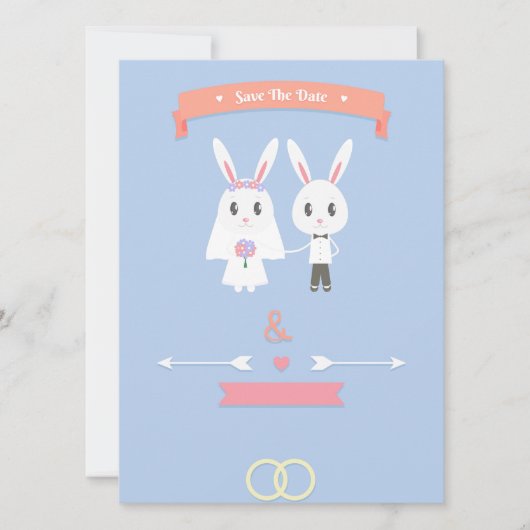 bunny save the date (Voorkant)