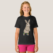 Bunny schaatsen Ice schaatsen T-shirt (Voorkant volledig)