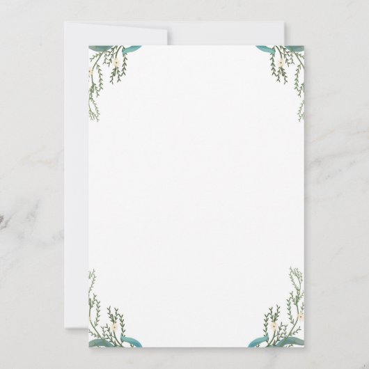 Bunny Schattige Garden Verjaardagsfeestuitnodiging Kaart (Achterkant)