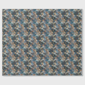 Bunny Schattige inpakpapier voor kerstcadeaus (Vlak)