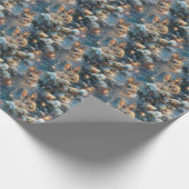 Bunny Schattige inpakpapier voor kerstcadeaus (Hoek)