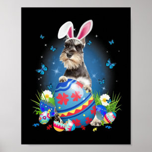 Bunny Schnauzer met oegkorf Sneller Hunt Poster