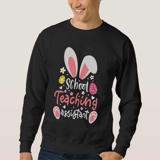 Bunny School Teaching Assistant Easter Day Outfit Trui (Voorkant)
