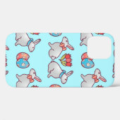 Bunny seamless pattern with easter eggs and a bouq Case-Mate iPhone case (Achterkant (horizontaal))