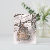 Bunny Seeking Shelter Briefkaart (Staand voorkant)
